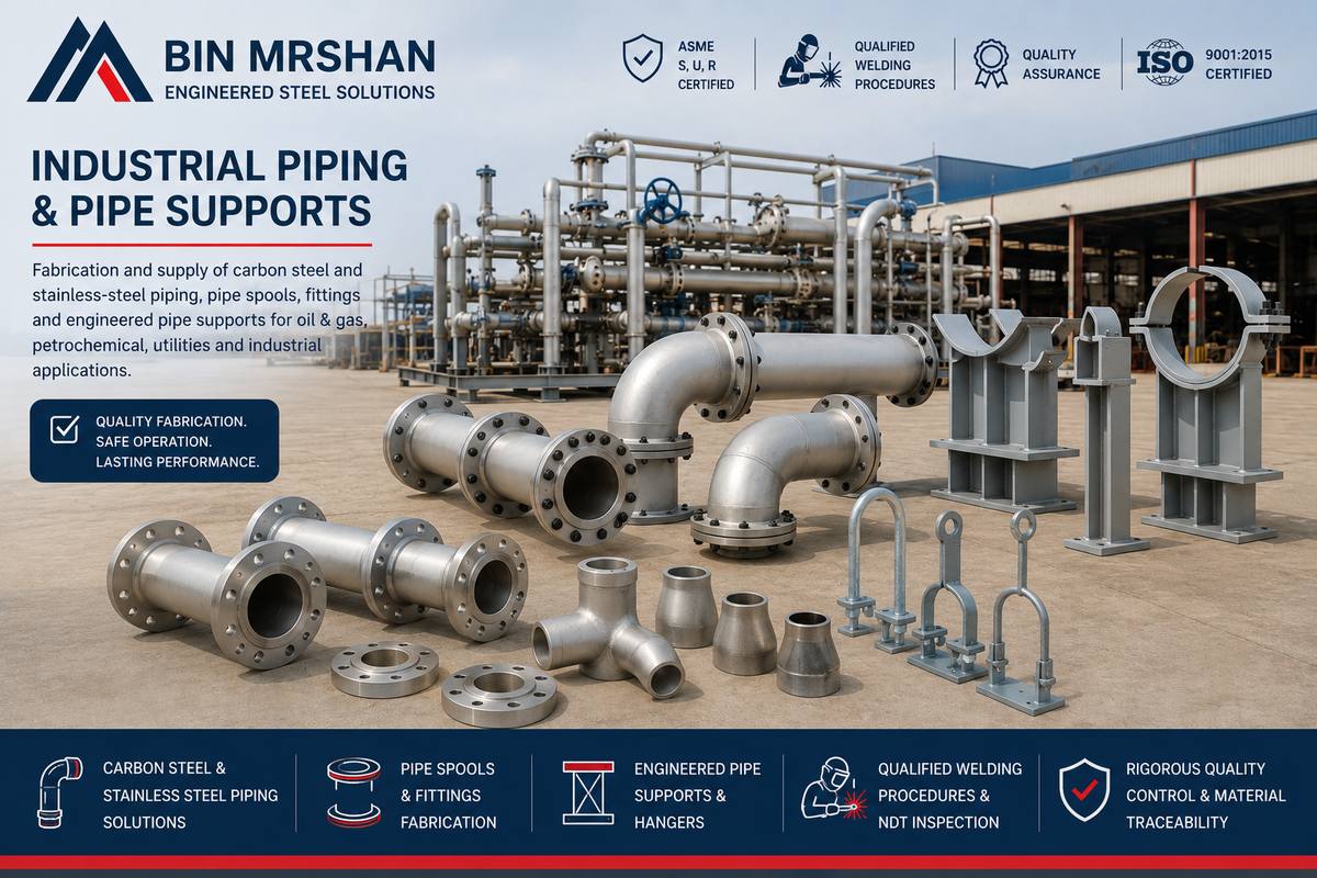 Industrial Piping & Pipe Supports