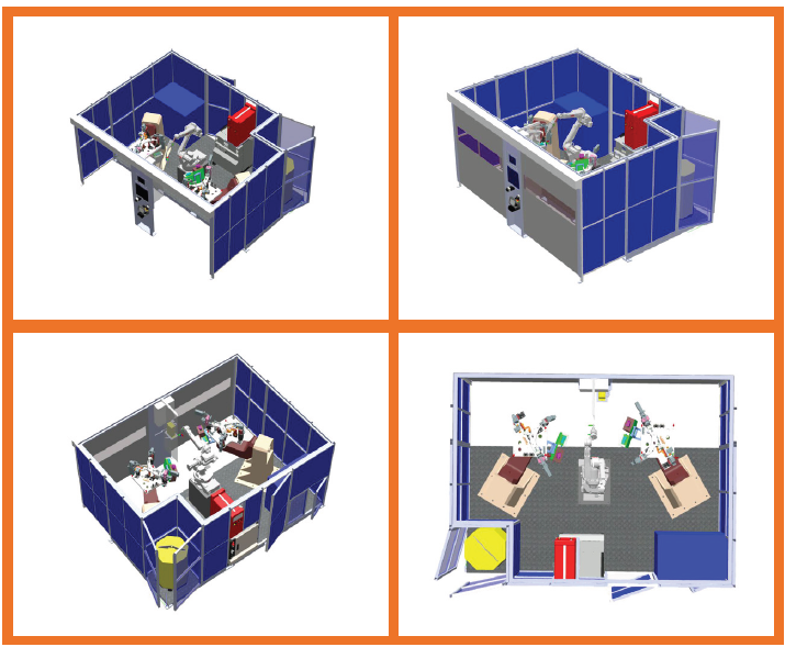 A TYPE ROBOTIC WELDING CELL